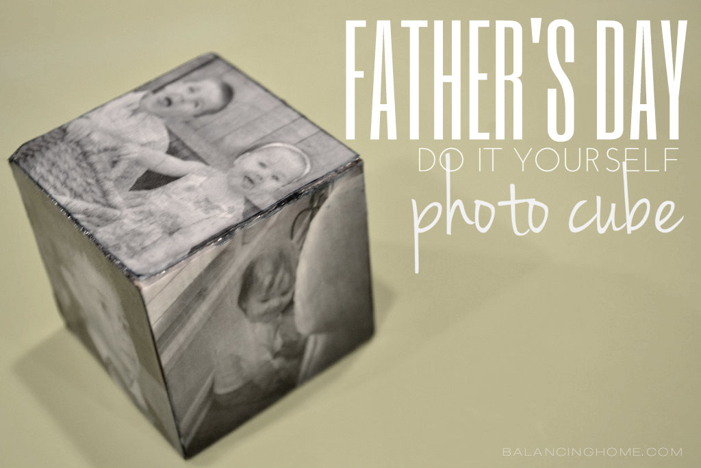 Father's Day DIY Photo Cube