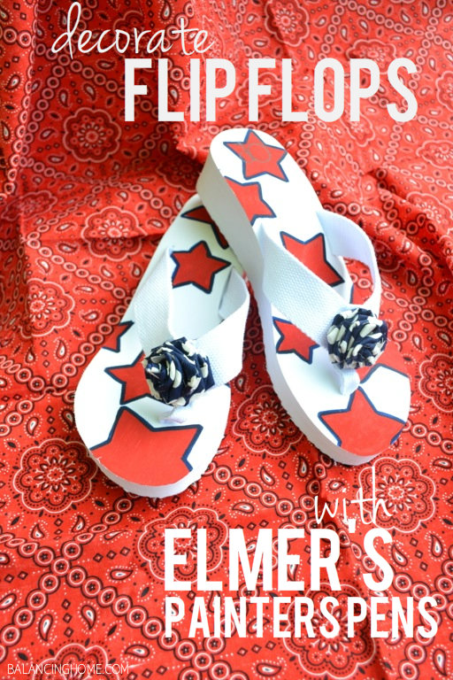 Elmer's Painters Pens Flip Flops