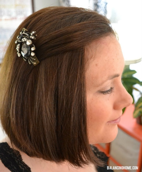 Styled by Tori Spelling DIY hair clip