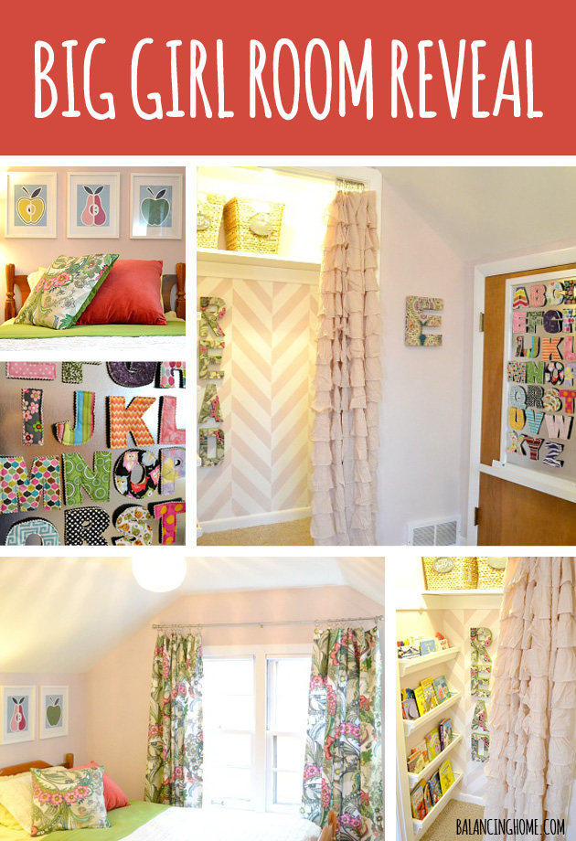 Big Girl Room Reveal- Full of simple and affordable ideas