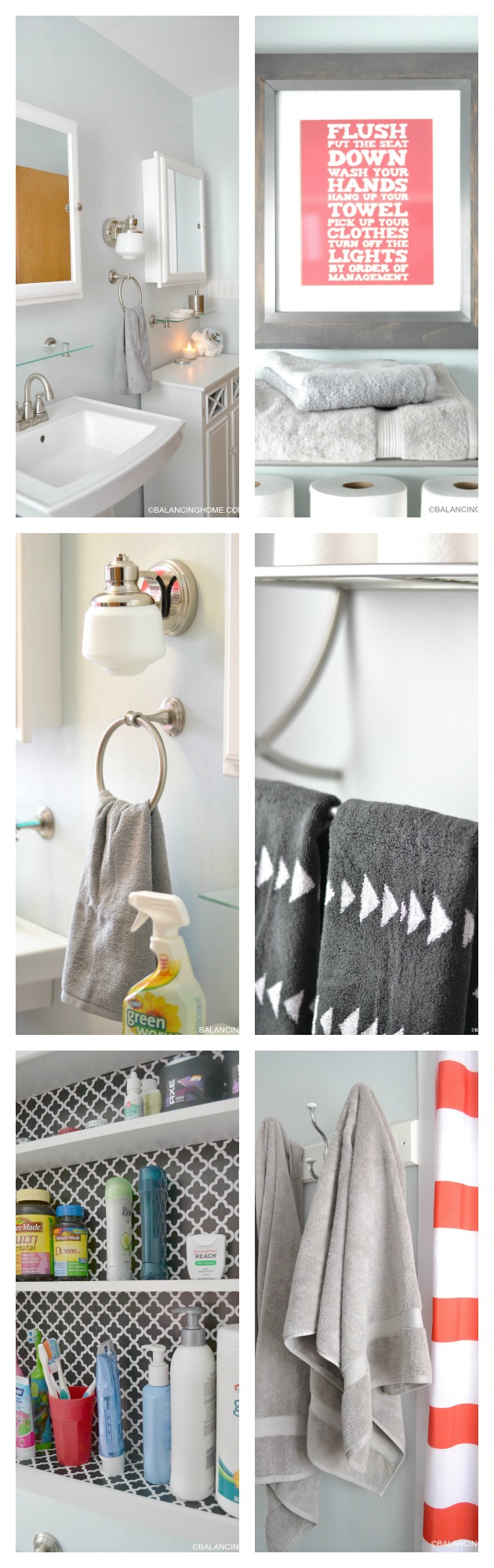 cleaning-organizing-bathroom-with-pedestal-sink-printable-bathroom-rules-art